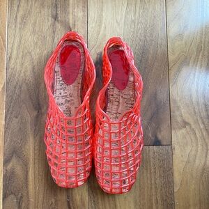 Red Woven Women's Shoes